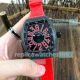 Swiss Grade Franck Muller Crazy Hours Black Dial Red Leather Strap_th.jpg